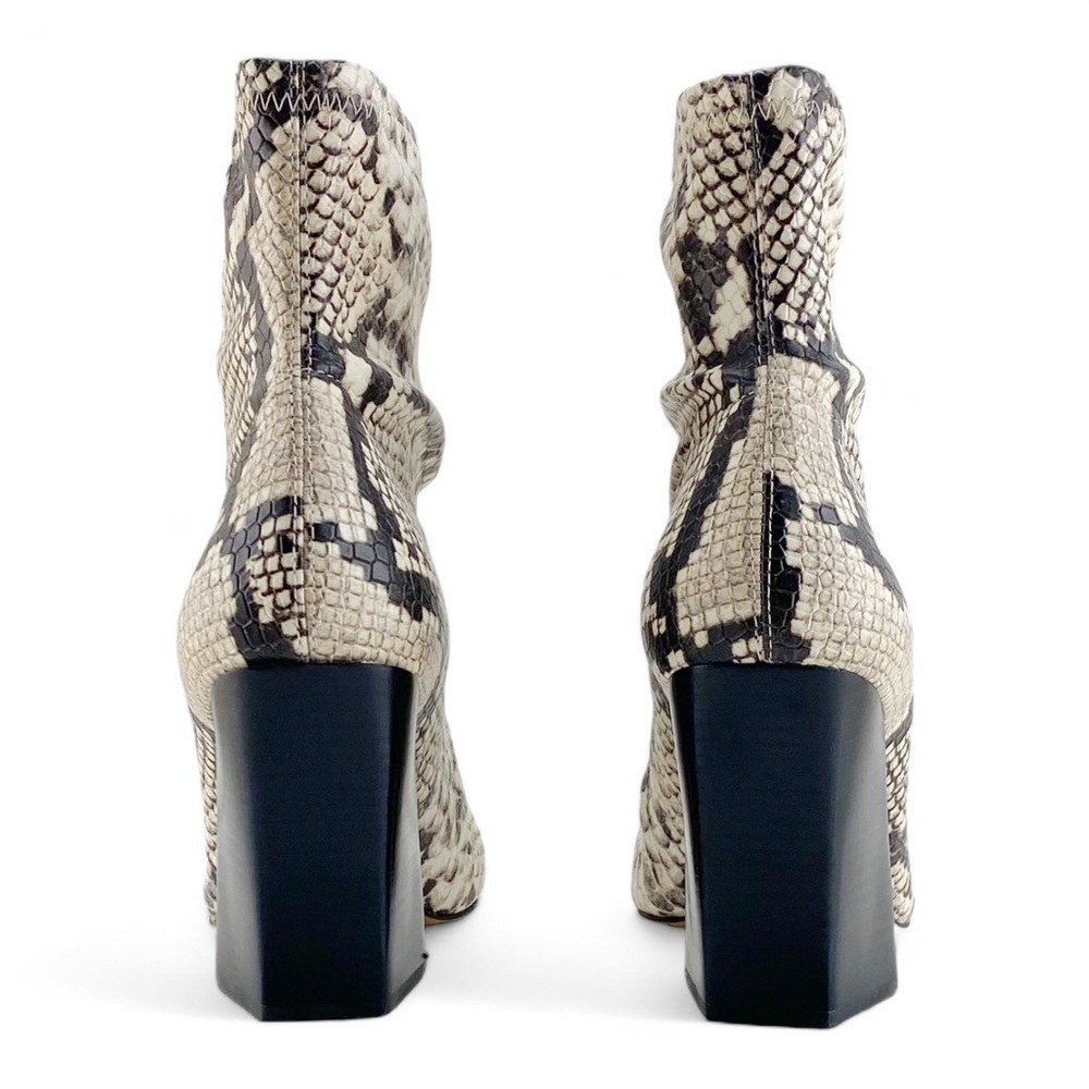 Vince Camuto Setillen Black/White Stretch Snake Boots, 9M - Picture 4 of 8